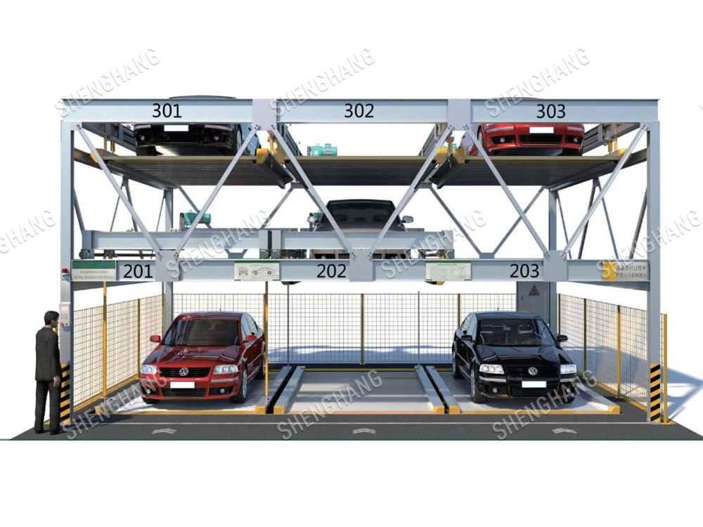 Three Levels Lift/Sliiding Parking System PSH-SH301