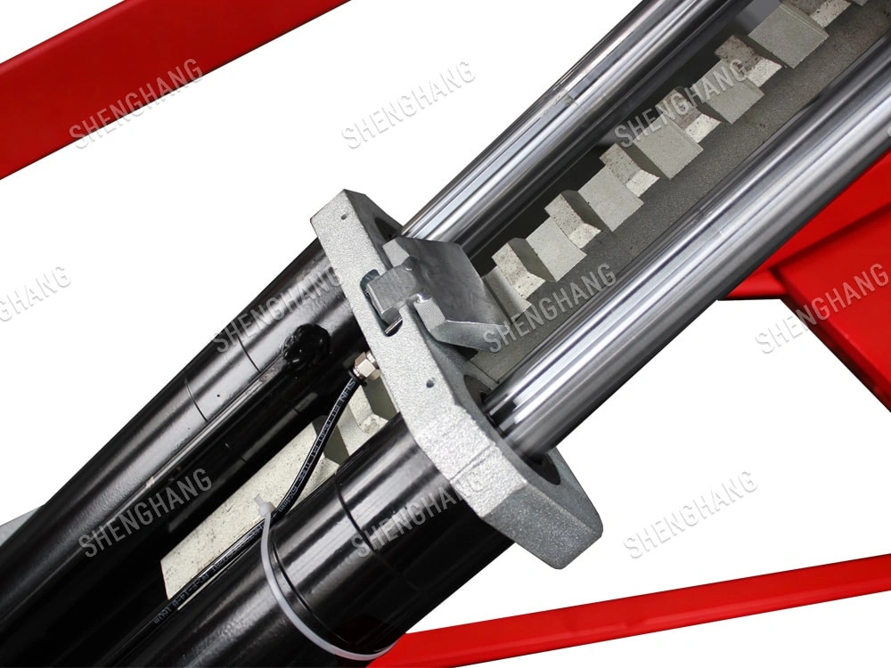 The automatic locking of the lifting mechanical lock is safeand reliable and the pneumatic unlocking is performed 