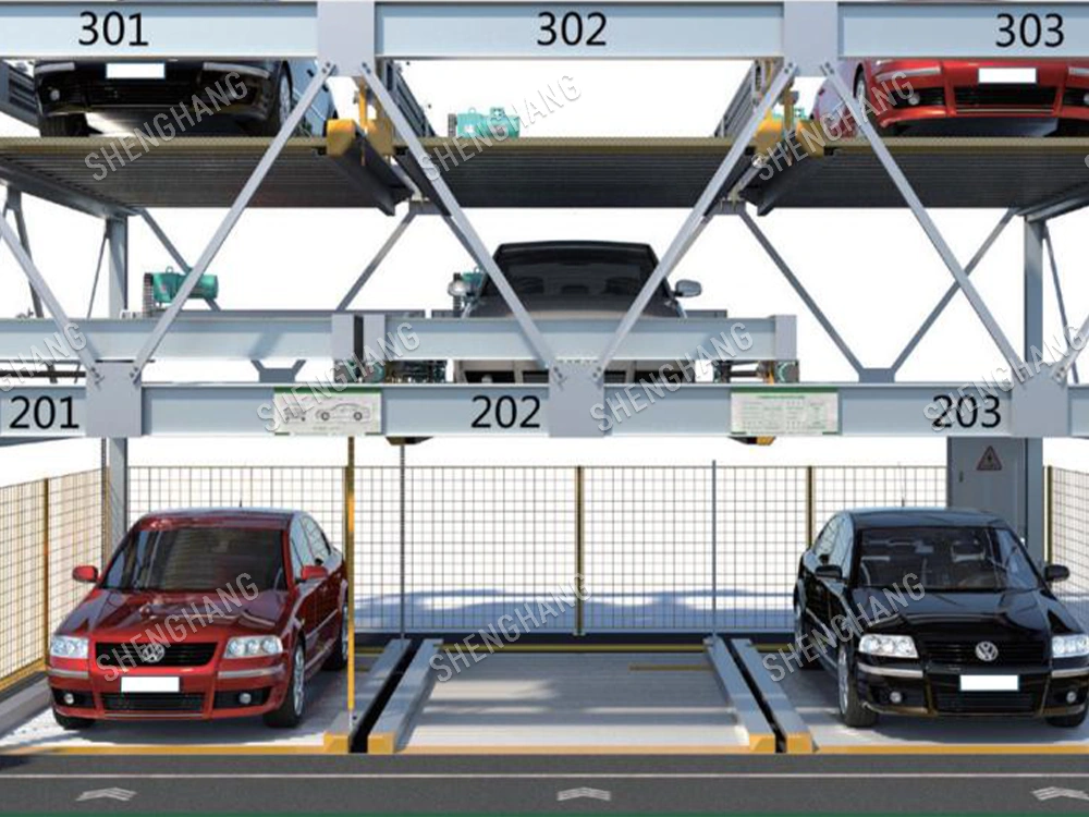 Three Levels Lift/Sliiding Parking System PSH-SH301